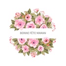 Fleurs roses et tendres pens&eacute;es pour maman